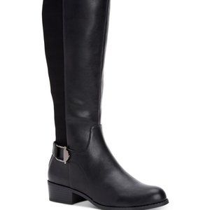 ALFANI Womens Black Buckle Accent Comfort Stretch Arch Support Kallumm Round Toe